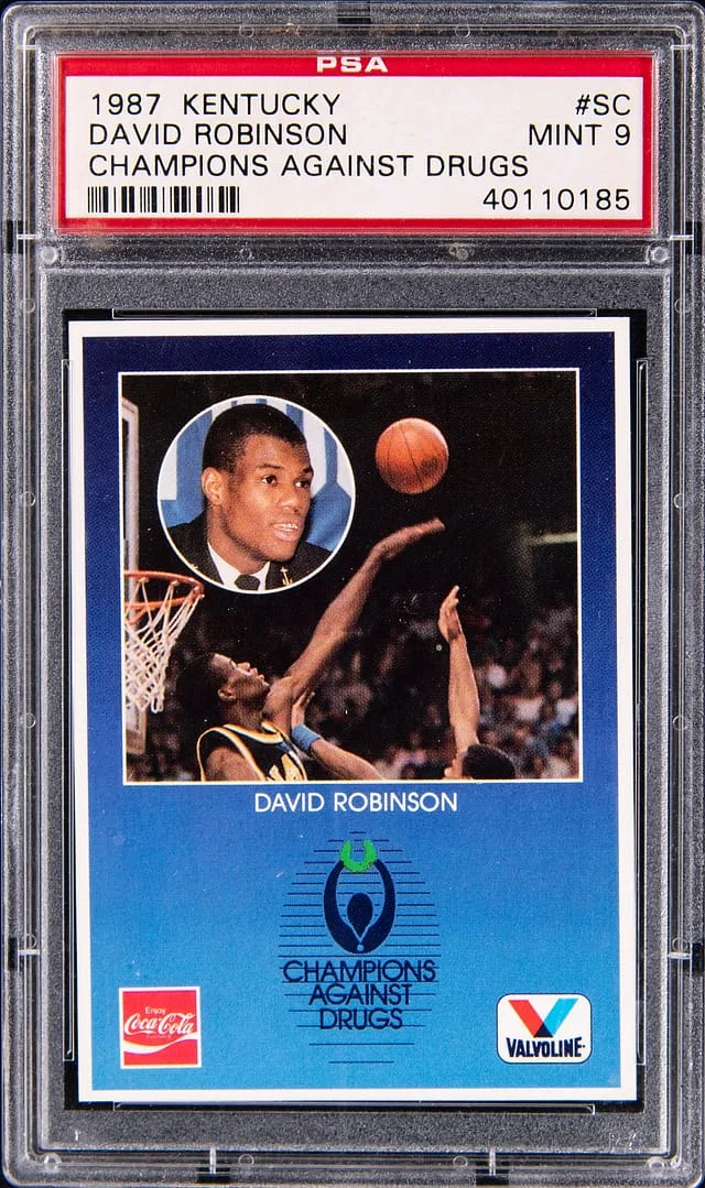 1987-88 Kentucky Champions Against Drugs David Robinson #SC card image