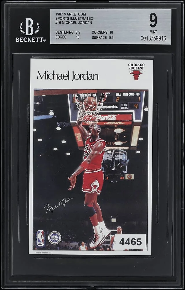 1987-88 Marketcom Sports Illustrated Michael Jordan #16 card image