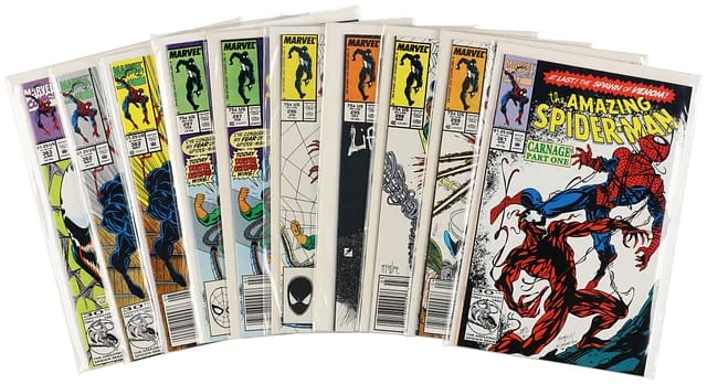 1987-92 Marvel) 10 Books - Raw - 1st Cameo Appearance of Venom, Appearance of Carnage #1st card image