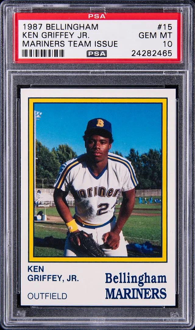 1987 Bellingham Mariners Team Issue Ken Griffey Jr. #15 card image