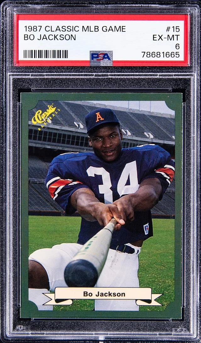 1987 Classic MLB Game Bo Jackson #15 card image