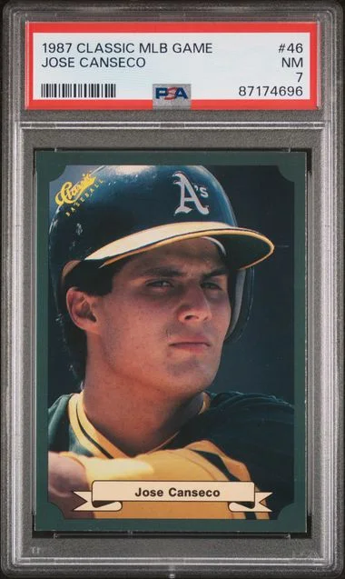 1987 Classic MLB Game Jose Canseco #46 card image