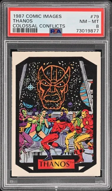 1987 Comic Images Colossal Conflicts Thanos #79 card image
