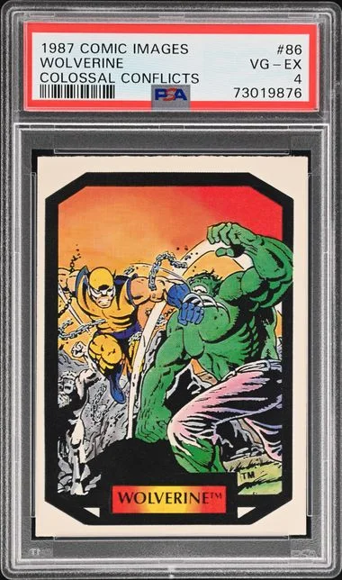 1987 Comic Images Colossal Conflicts Wolverine #86 card image