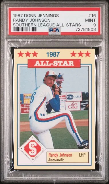 1987 Donn Jennings Southern League All-Stars Randy Johnson #16 card image