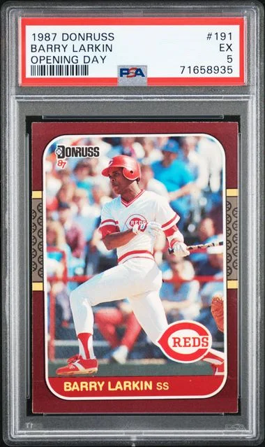1987 Donruss Barry Larkin Opening Day #191 card image