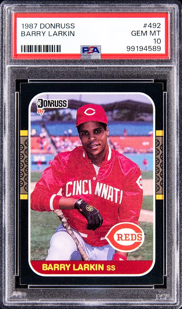 1987 Donruss Barry Larkin #492 card image