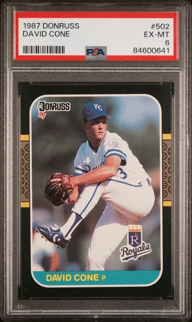 1987 Donruss David Cone #502 card image