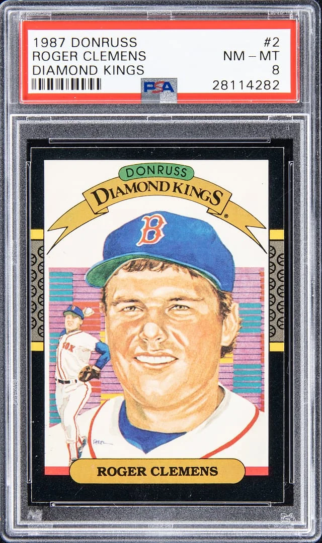 1987 Donruss Diamond Kings Roger Clemens #2 card image