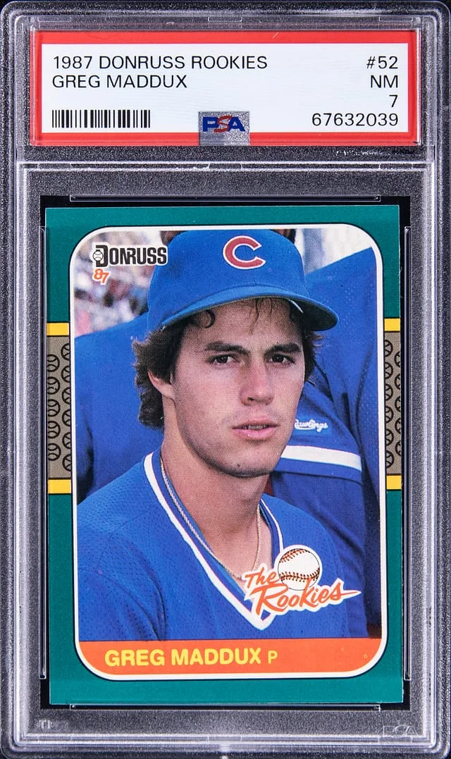 1987 Donruss Greg Maddux Rookies #52 card image