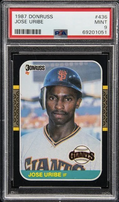 1987 Donruss Jose Uribe #436 card image