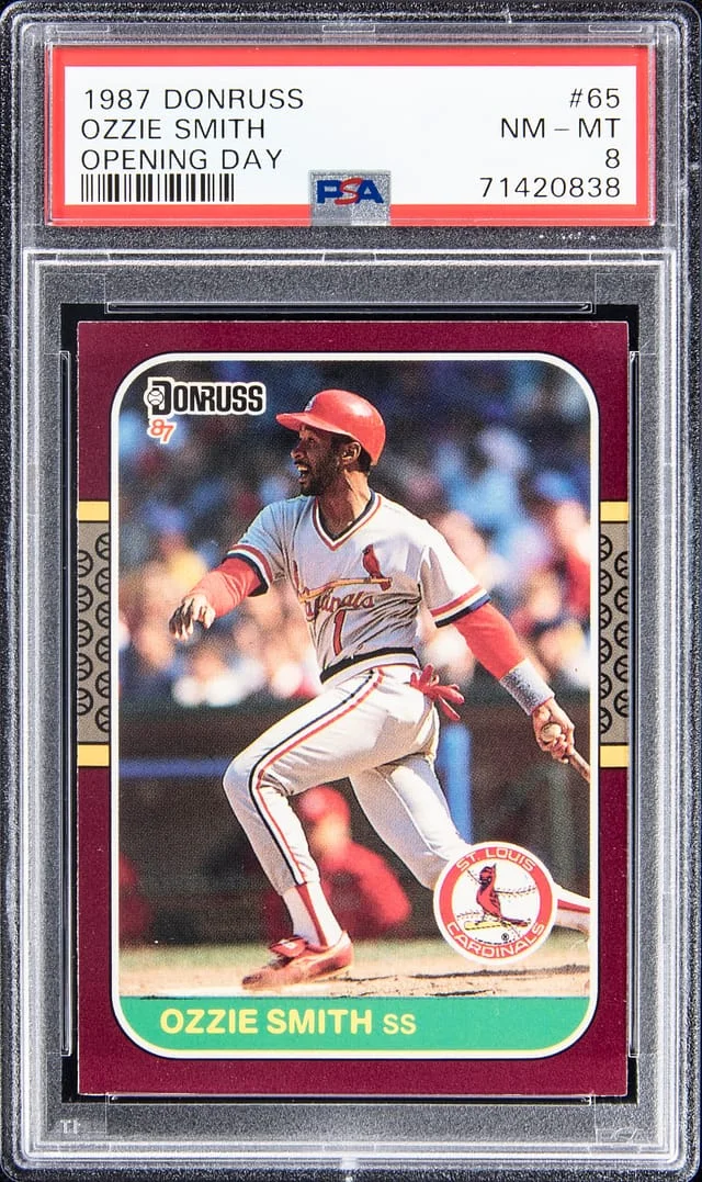 1987 Donruss Ozzie Smith Opening Day #65 card image