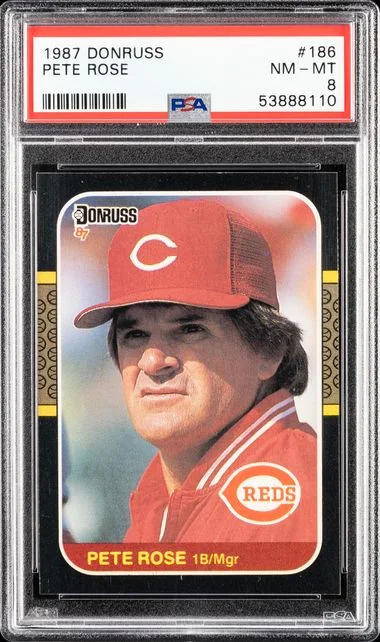 1987 Donruss Pete Rose #186 card image