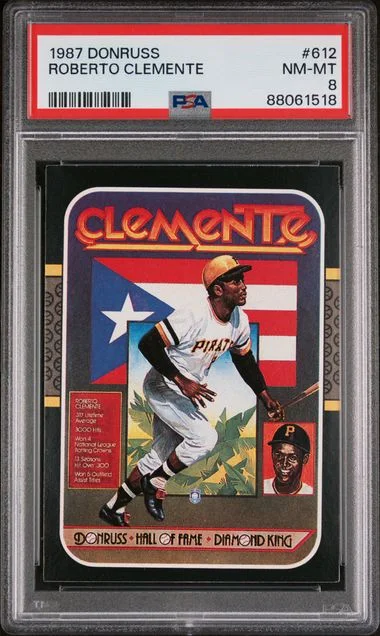 1987 Donruss Roberto Clemente #612 card image