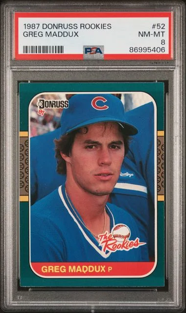 1987 Donruss The Rookies Greg Maddux #52 card image