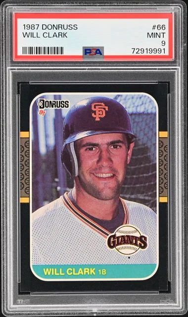 1987 Donruss Will Clark #66 card image