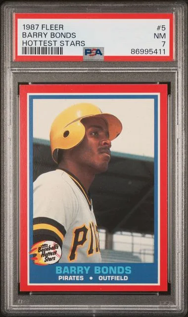 1987 Fleer Barry Bonds Hottest Stars #5 card image