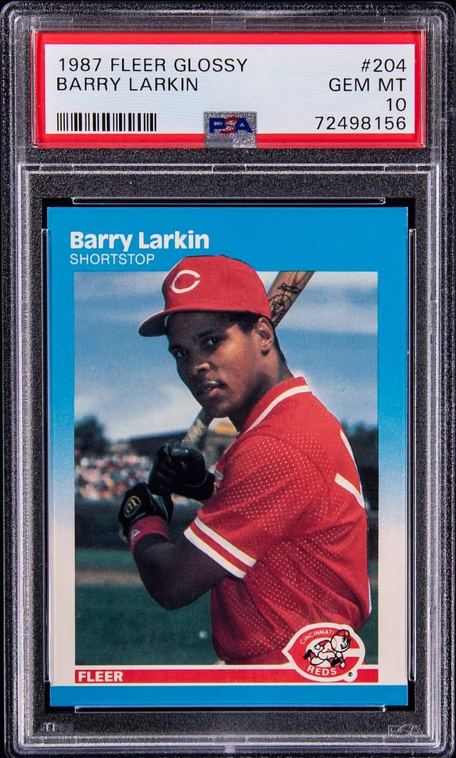 1987 Fleer Barry Larkin #204 card image