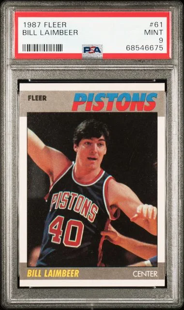 1987 Fleer Bill Laimbeer #61 card image