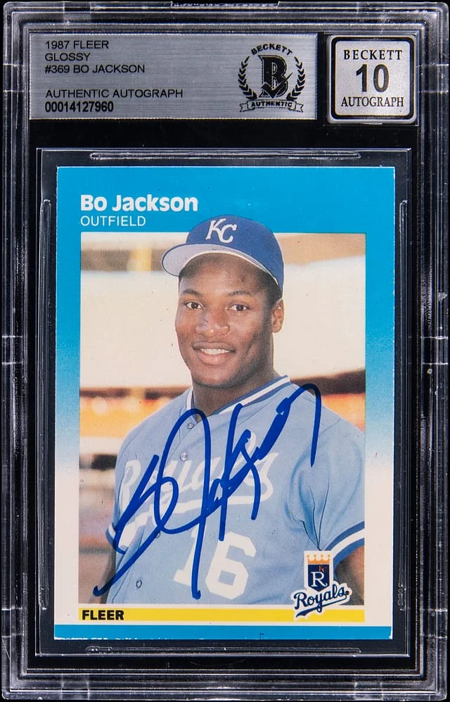 1987 Fleer Bo Jackson Glossy #369 card image