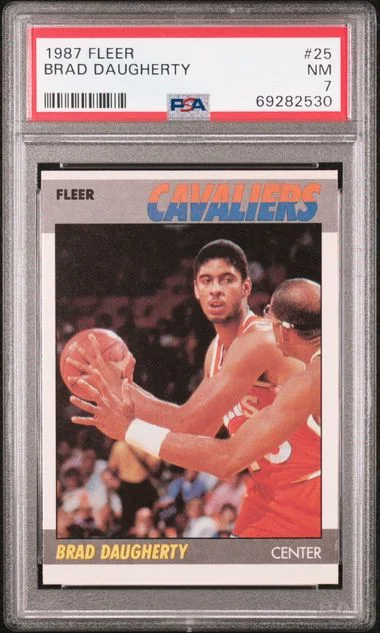 1987 Fleer Brad Daugherty #25 card image