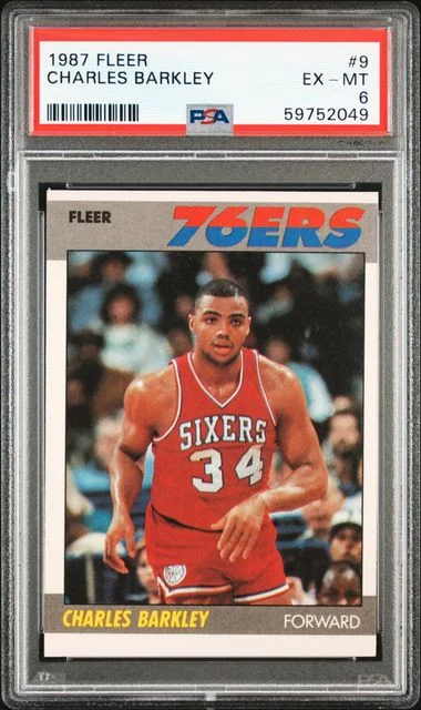 1987 Fleer Charles Barkley #9 card image