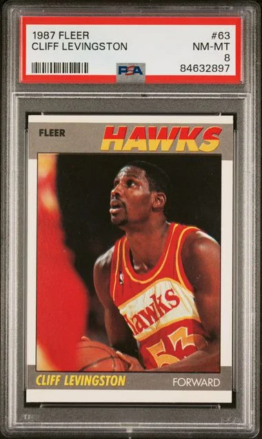 1987 Fleer Cliff Levingston #63 card image