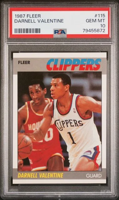 1987 Fleer Darnell Valentine #115 card image