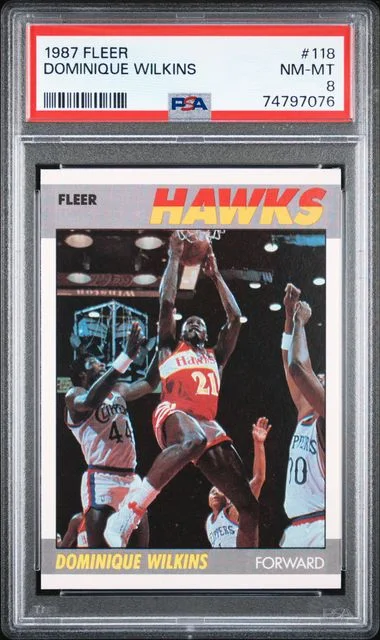 1987 Fleer Dominique Wilkins #118 card image