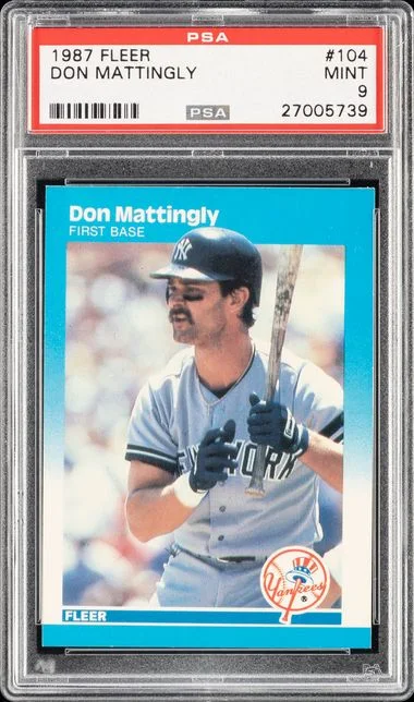 1987 Fleer Don Mattingly #104 card image