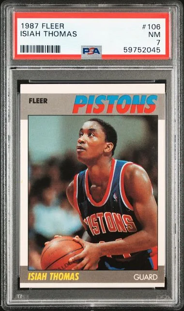 1987 Fleer Isiah Thomas #106 card image