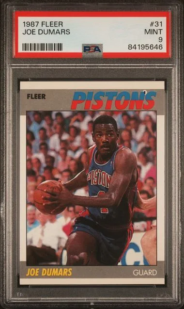 1987 Fleer Joe Dumars #31 card image