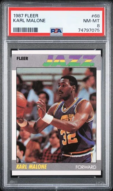 1987 Fleer Karl Malone #68 card image