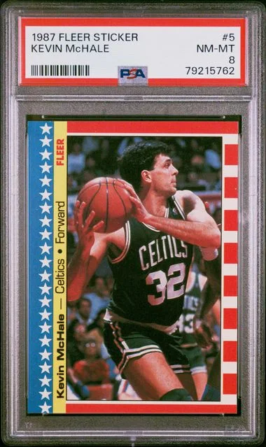 1987 Fleer Kevin Mchale Sticker #5 card image