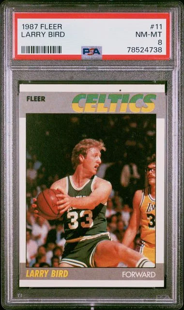 1987 Fleer Larry Bird #11 card image