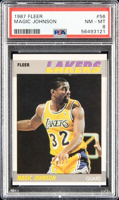 1987 Fleer Magic Johnson #56 card image