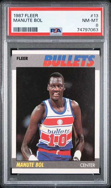 1987 Fleer Manute Bol #13 card image