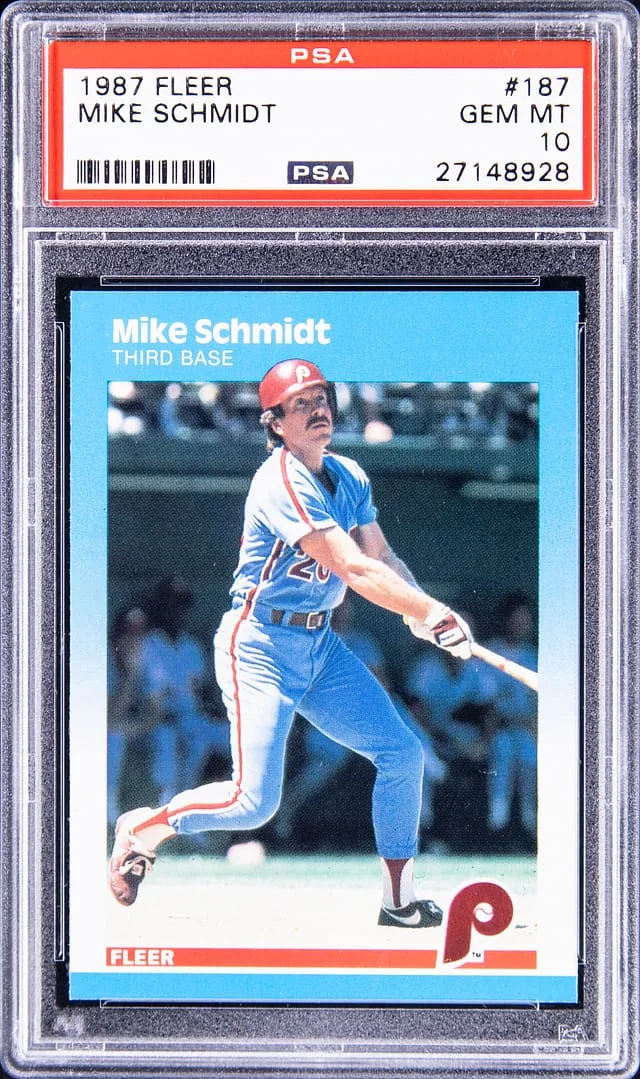 1987 Fleer Mike Schmidt #187 card image