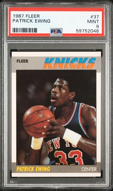 1987 Fleer Patrick Ewing #37 card image