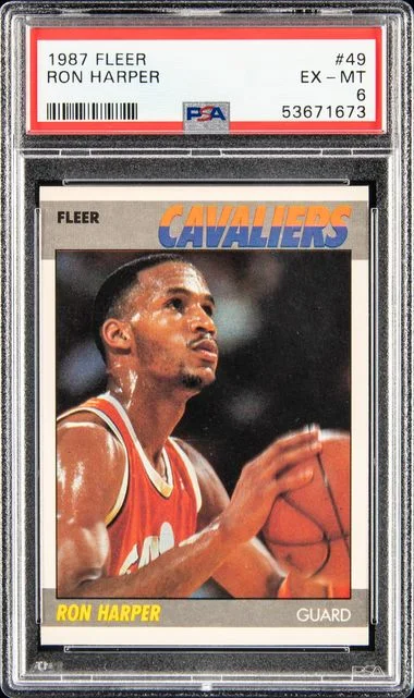 1987 Fleer Ron Harper #49 card image