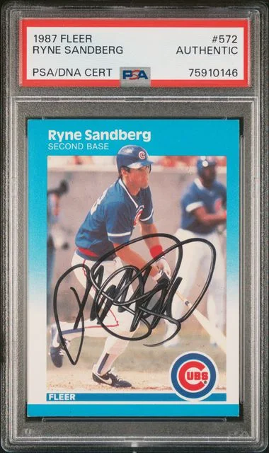 1987 Fleer Ryne Sandberg #572 card image