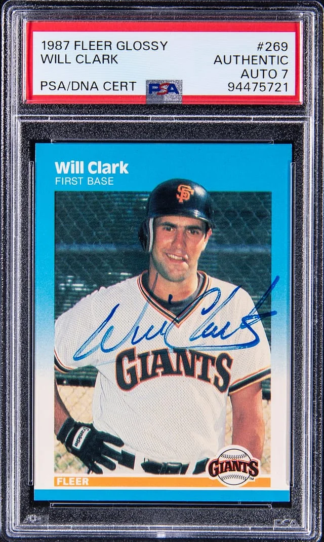 1987 Fleer Will Clark Glossy #269 card image