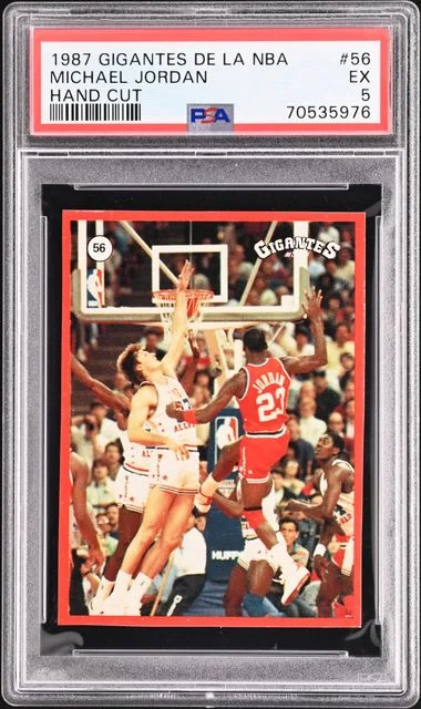 1987 Gigantes De La NBA Hand Cut Michael Jordan #56 card image