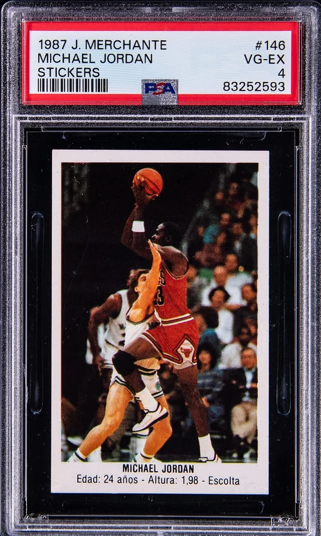 1987 J. Merchante Stickers Michael Jordan #146 card image