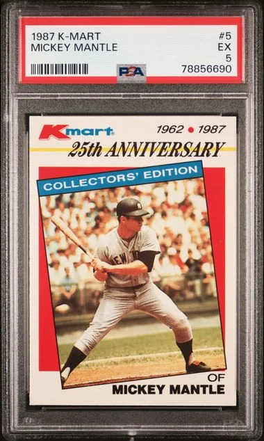 1987 K-Mart Mickey Mantle #5 card image