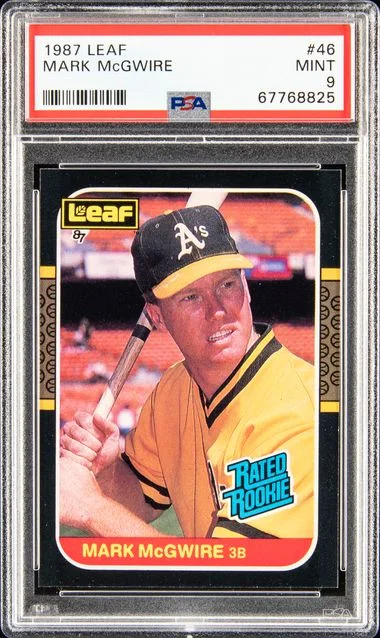 1987 Leaf Mark McGwire Rated #46 card image