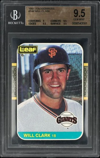 1987 Leaf Will Clark #144 card image