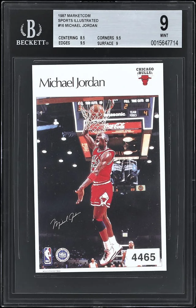 1987 Marketcom Sports Illustrated Michael Jordan #16 card image