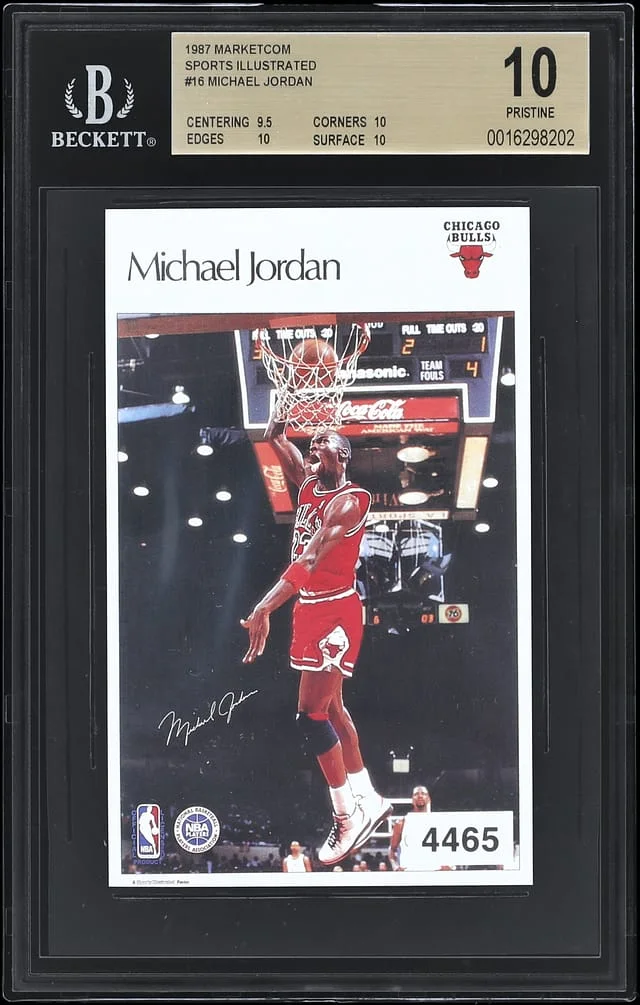 1987 Marketcom/Sports illustrated Michael Jordan #16 card image