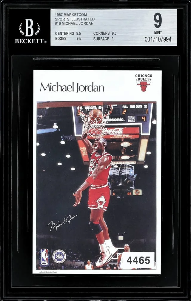 1987 Marketcom/Sports Illustrated Michael Jordan #4465 card image